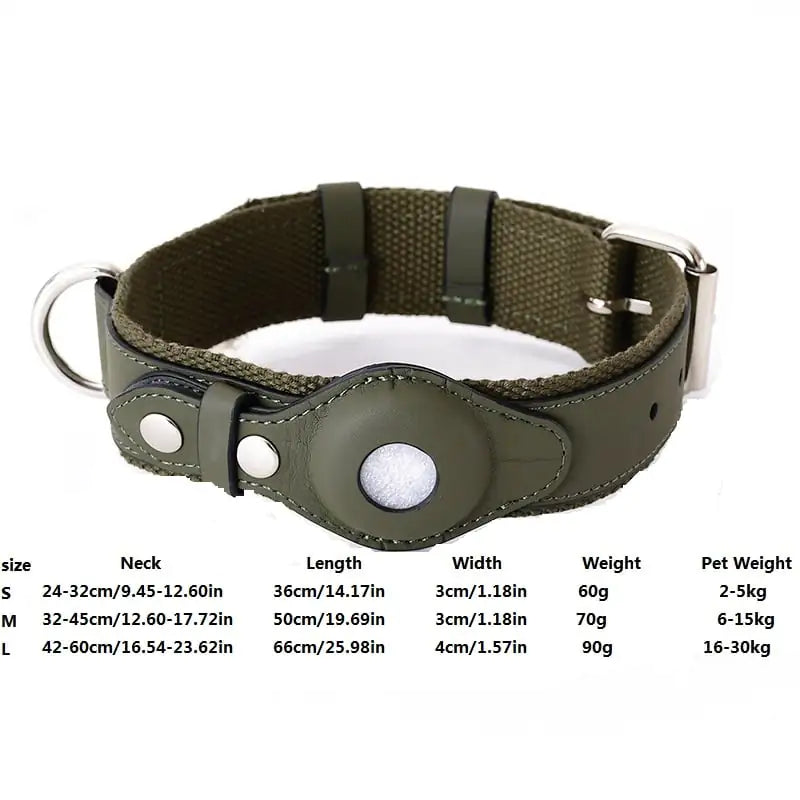 LEATHER AIRTAG DOG DOLLAR